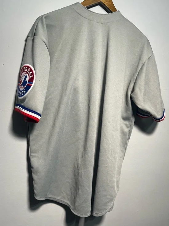 90s CCM vintage Montreal Expos MLB baseball button up jersey made in Canada XL - Picture 6 of 10